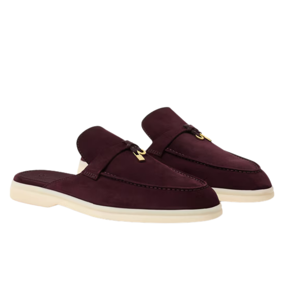 Loro Piana Charms Walk Babouche Loafer Dark Roast