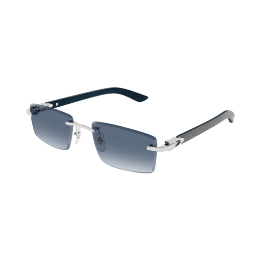 Cartier Sunglasses Silver Grey Blue (CT0582S-004)