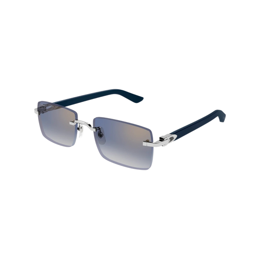 Cartier Sunglasses Silver Blue Blue (CT0579S-008)