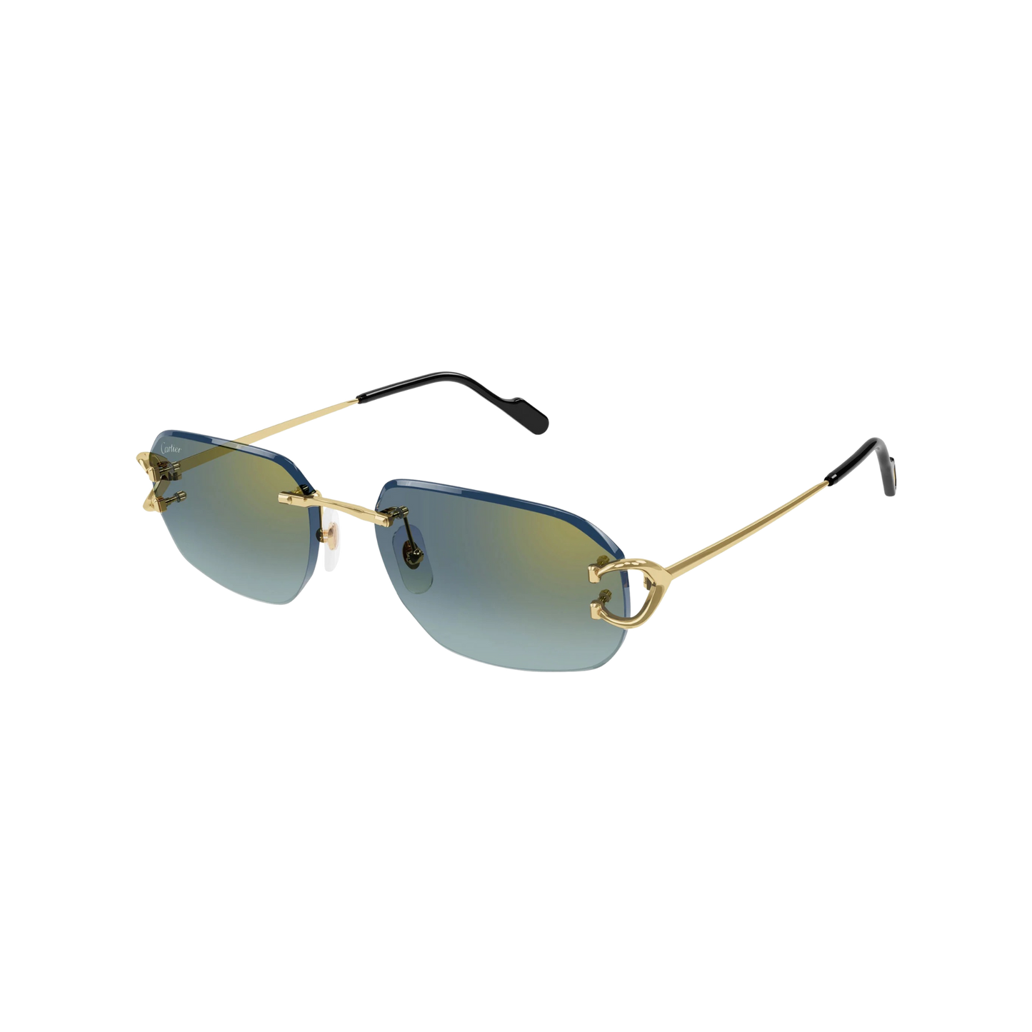 Cartier Sunglasses Gold Gold Green (CT0468S-003)