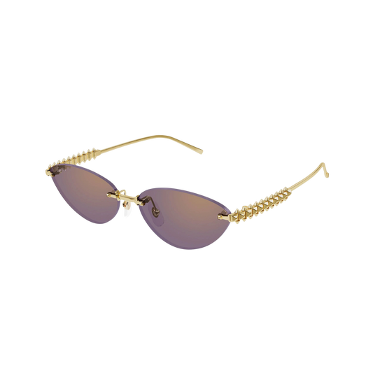 Cartier Sunglasses Gold Gold Violet (CT0543S-004)