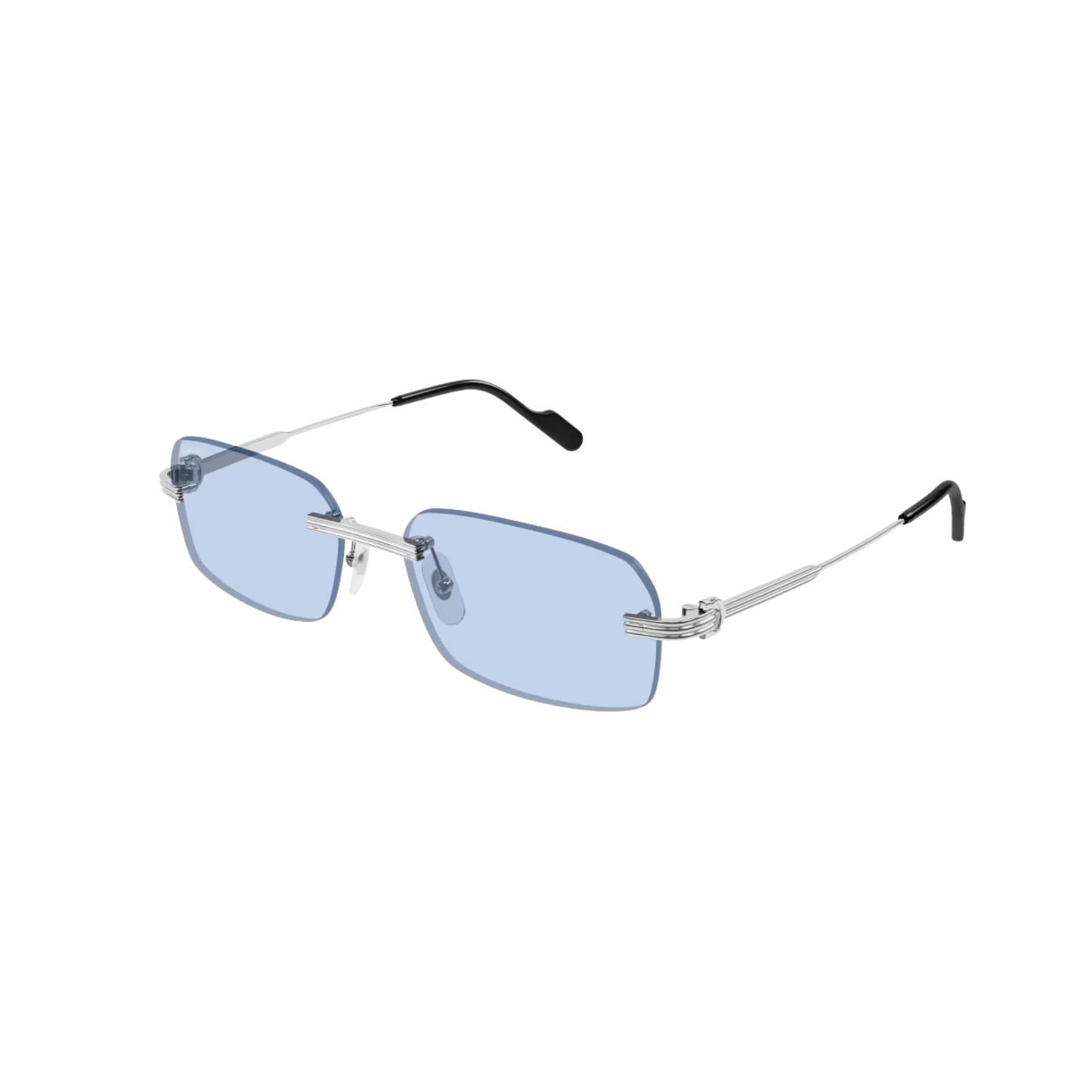 Cartier Sunglasses Silver Silver Light Blue (CT0271S-011)
