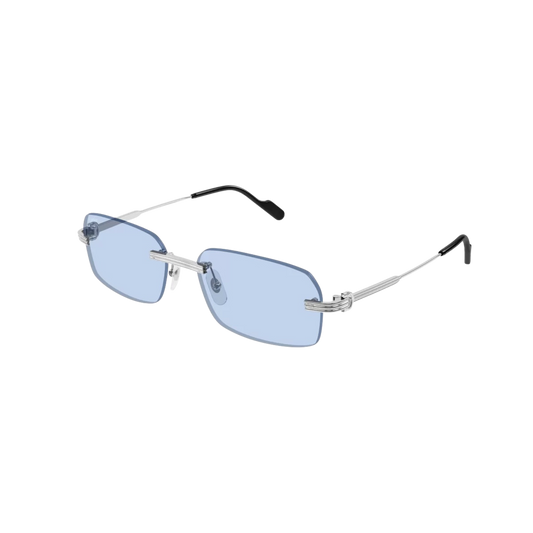 Cartier Sunglasses Silver Silver Light Blue (CT0271S-011)