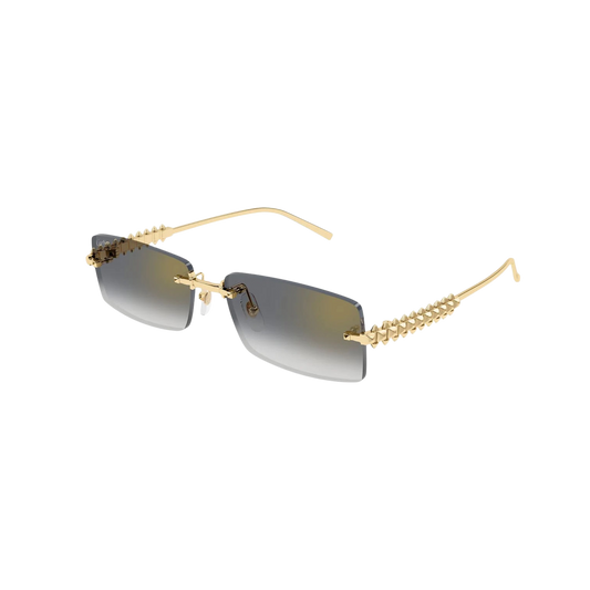 Cartier Sunglasses Gold Gold Grey (CT0604S-001)
