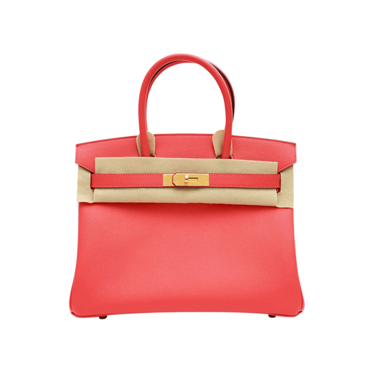 Hermès Birkin 30 Rose Jaipur with Gold Hardware