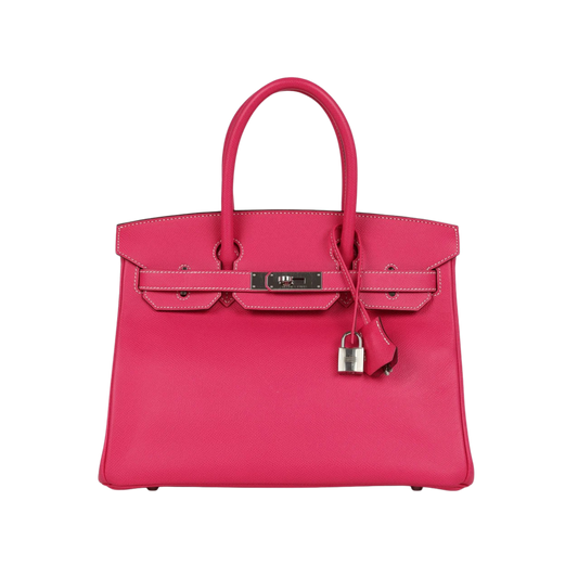 Hermes Birkin 30 Rose Tyrien with Palladium Hardware