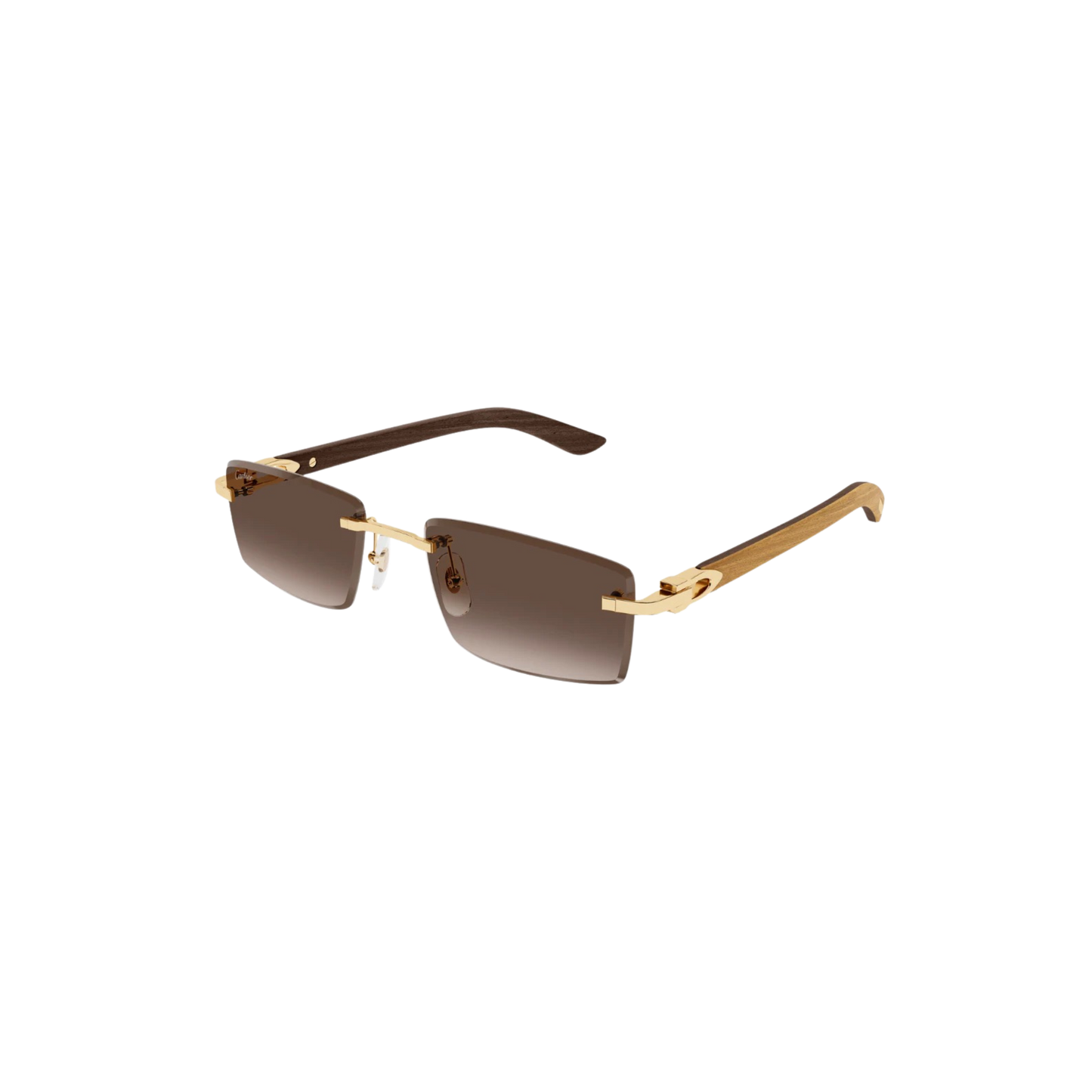 Cartier Sunglasses Gold Yellow Brown (CT0582S-003)