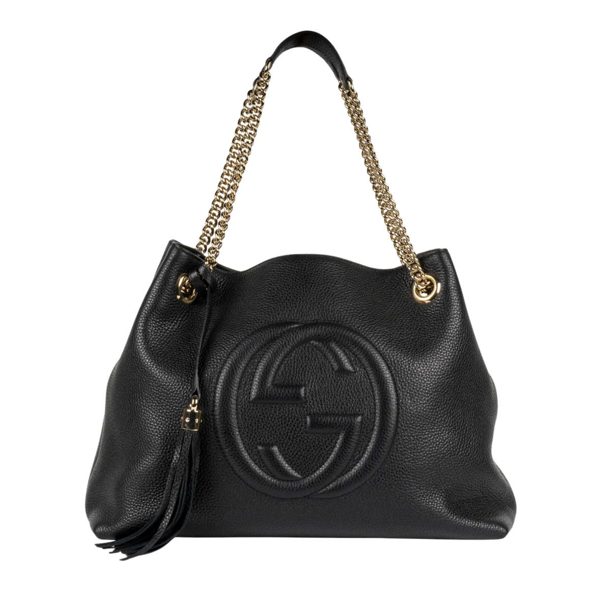 Gucci Soho Chain Tote Bag Black
