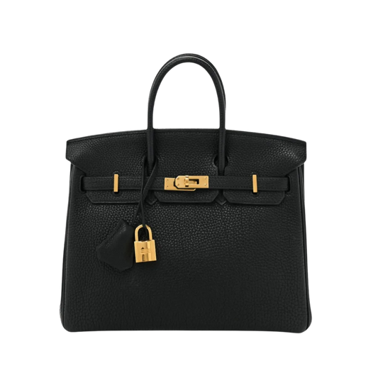 Hermès Birkin 25 Black with Gold Hardware