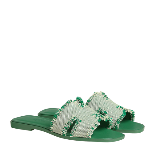 Hermès Oran Sandal Vert Jungle
