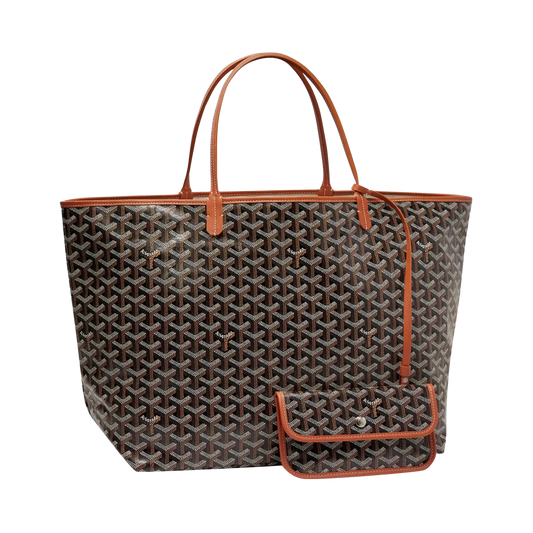 Goyard Saint-Louis GM Bag "Black and Tan"