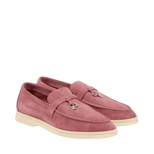 Loro Piana summer charms walk loafers suede Wild Muave