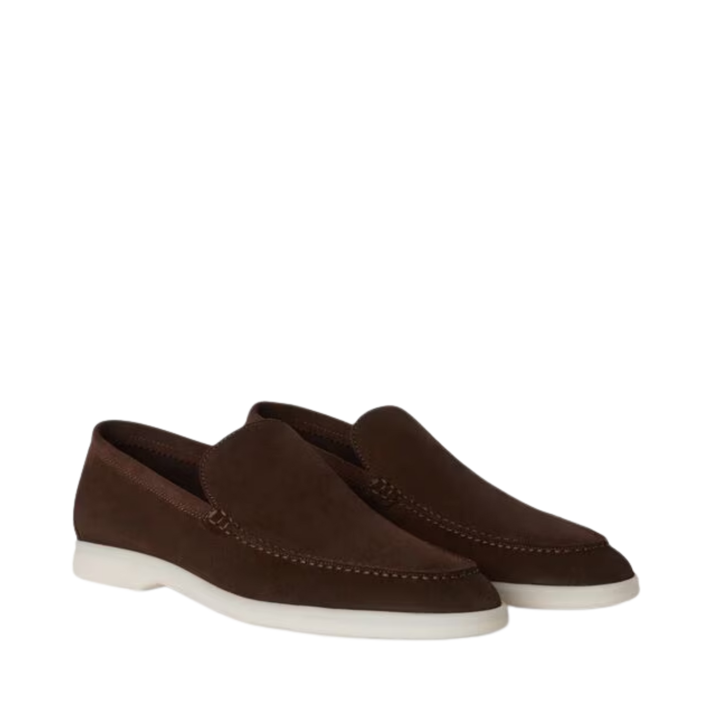 Loro Piana Summer Walk Loafer Suede Chocolate (H026)