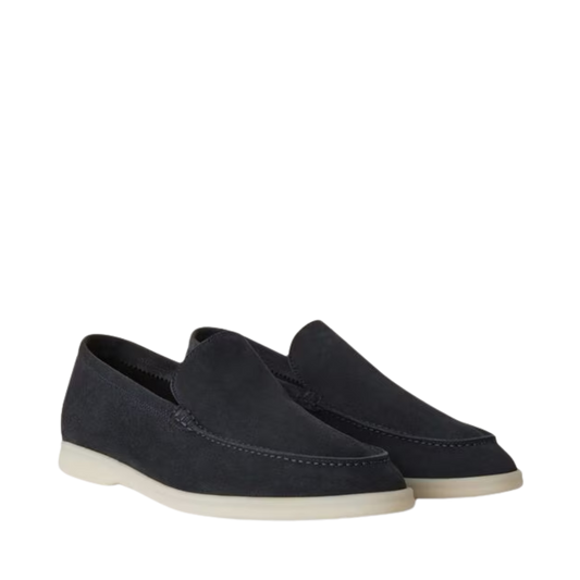 Loro Piana Summer Walk Loafer Suede Classic Blue (W019)