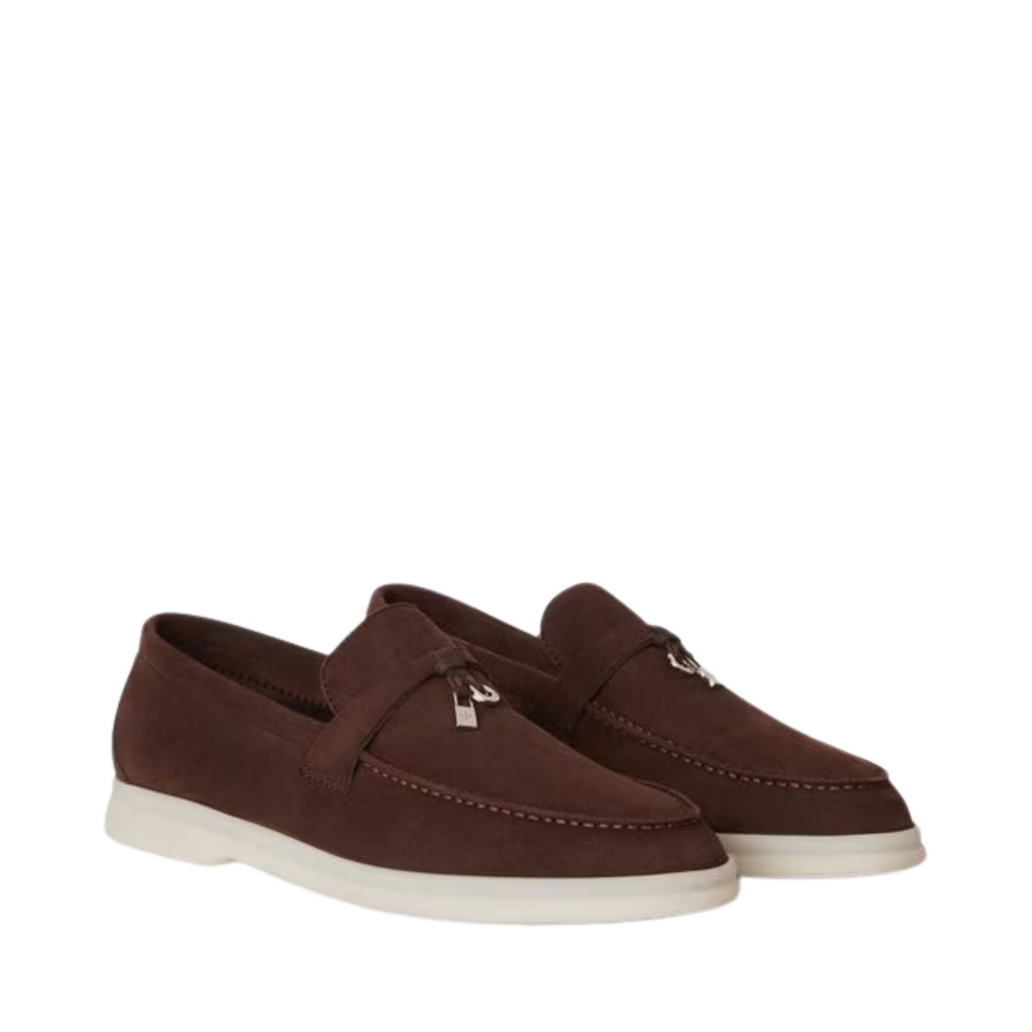Loro Piana Summer Charms Walk Loafer Chocolate suede (H026)