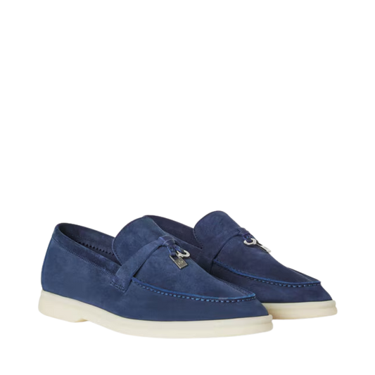 Loro Piana Summer Charms Walk Loafer True Dark Blue suede (W18P)