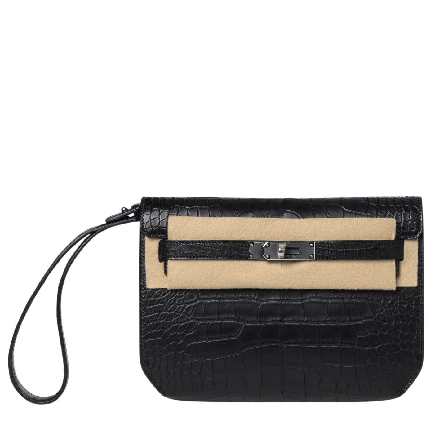 Hermès Kelly Depeches 25 Pouch Matte Crocodile