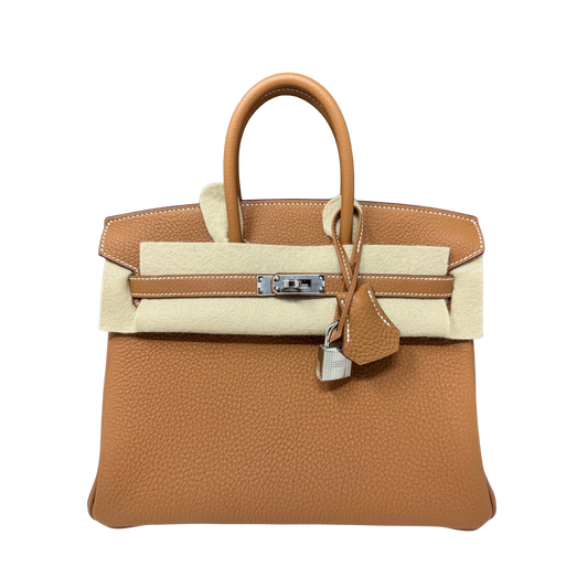 Hermès Birkin 25 gold with Palladium Hardware