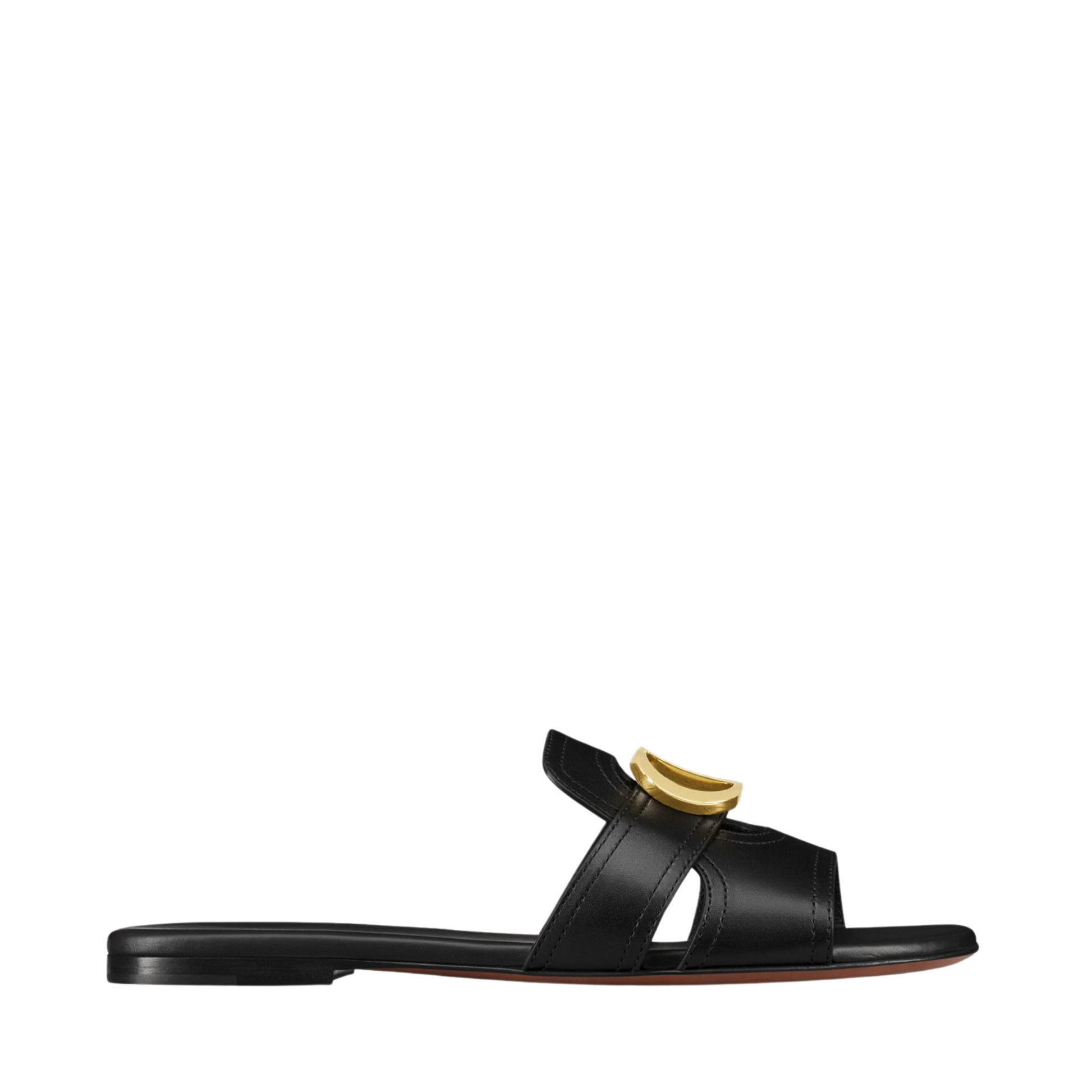 ◆Dior◆ 30 Montaigne Wedge Slide Black Calfskin サンダル 30 Montaigne Wedge Slide Black Calfskin | DIOR