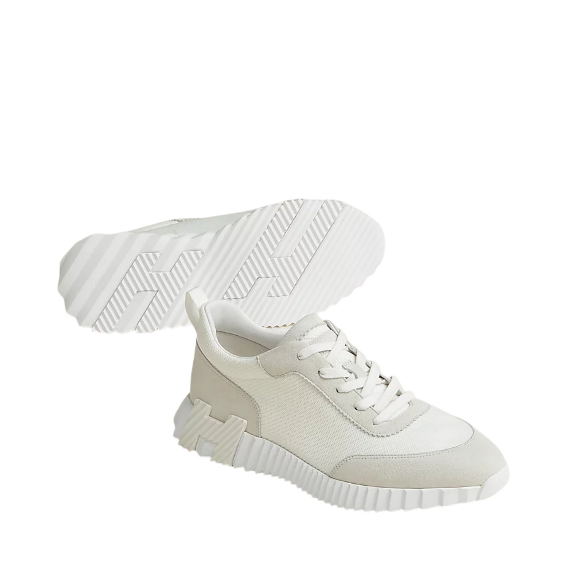 HERMÈS BOUNCE SNEAKER BLANC MESH AND SUEDE – LOVE MAISON 33