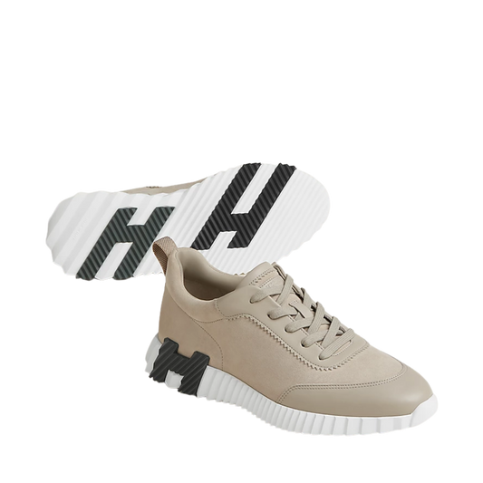 Hermes Bouncing Sneaker Beige Esquisse with Black H