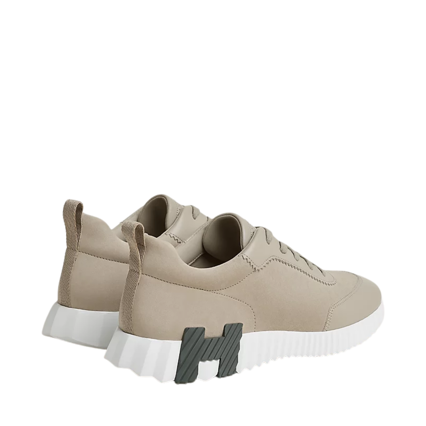 Hermes Bouncing Sneaker Beige Esquisse with Black H