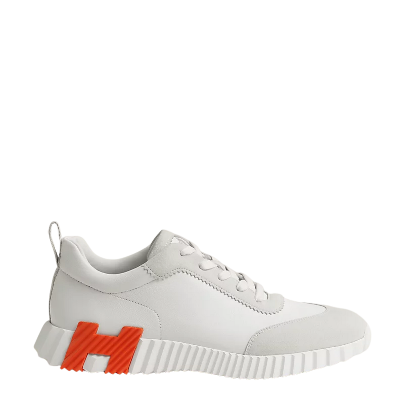 Hermès Bouncing Sneaker Blanc with Orange Detail