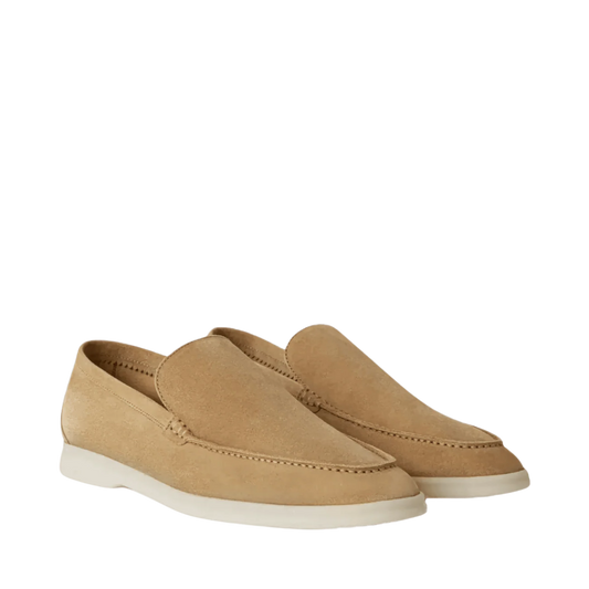 Loro Piana Summer Walk Loafer Suede Light Wood Smoke (H755)