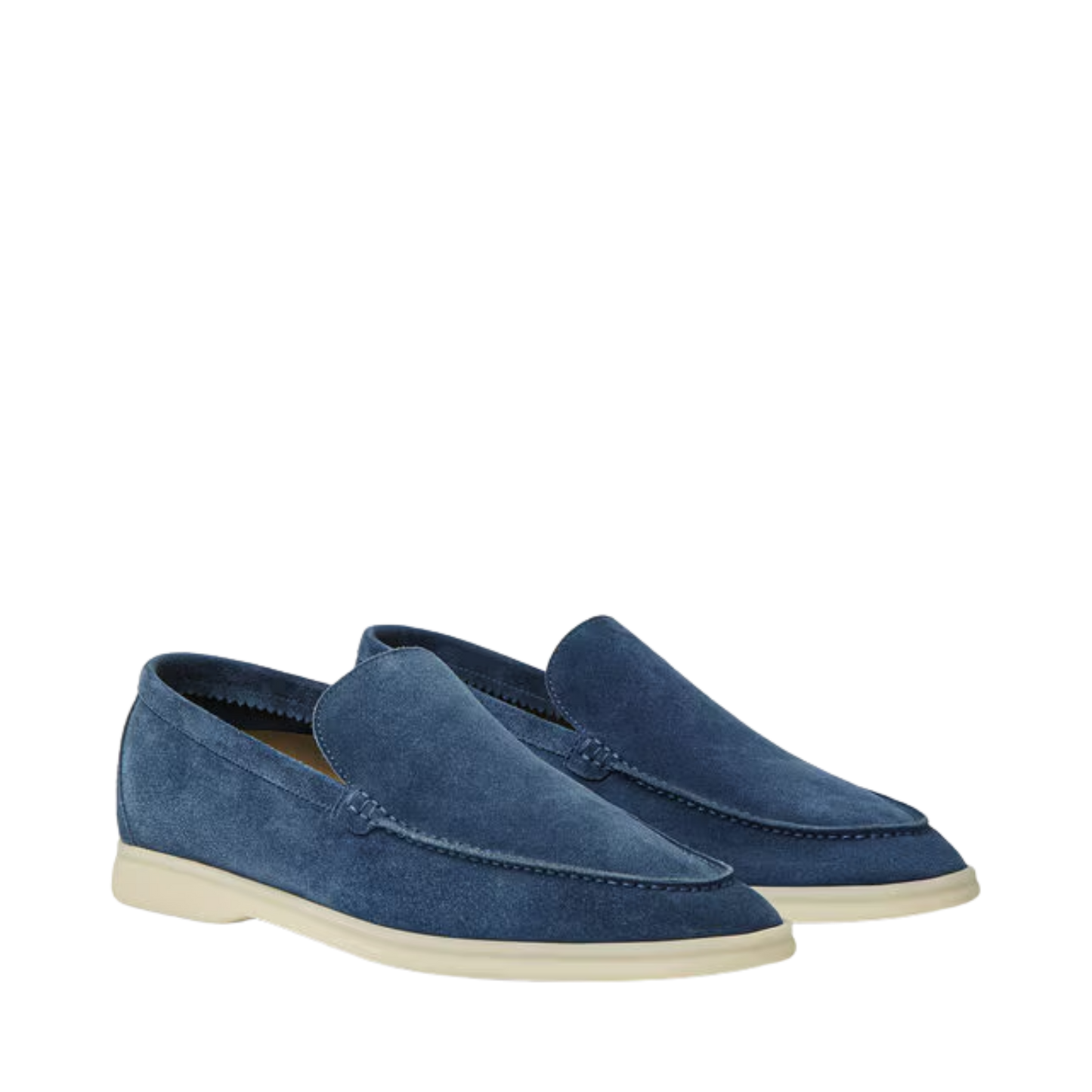 Loro Piana Summer Walk Loafer Suede Cobalt Ink (WI72)