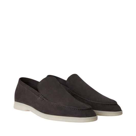 Loro Piana Summer Walk Loafer Suede Caviar