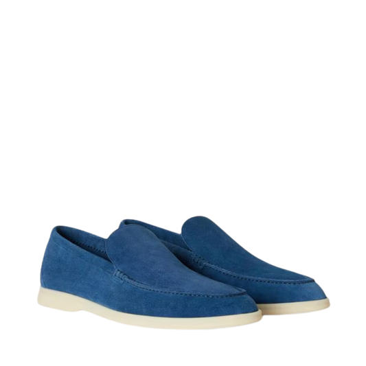 Loro Piana Summer Walk Loafer Suede Black Figs