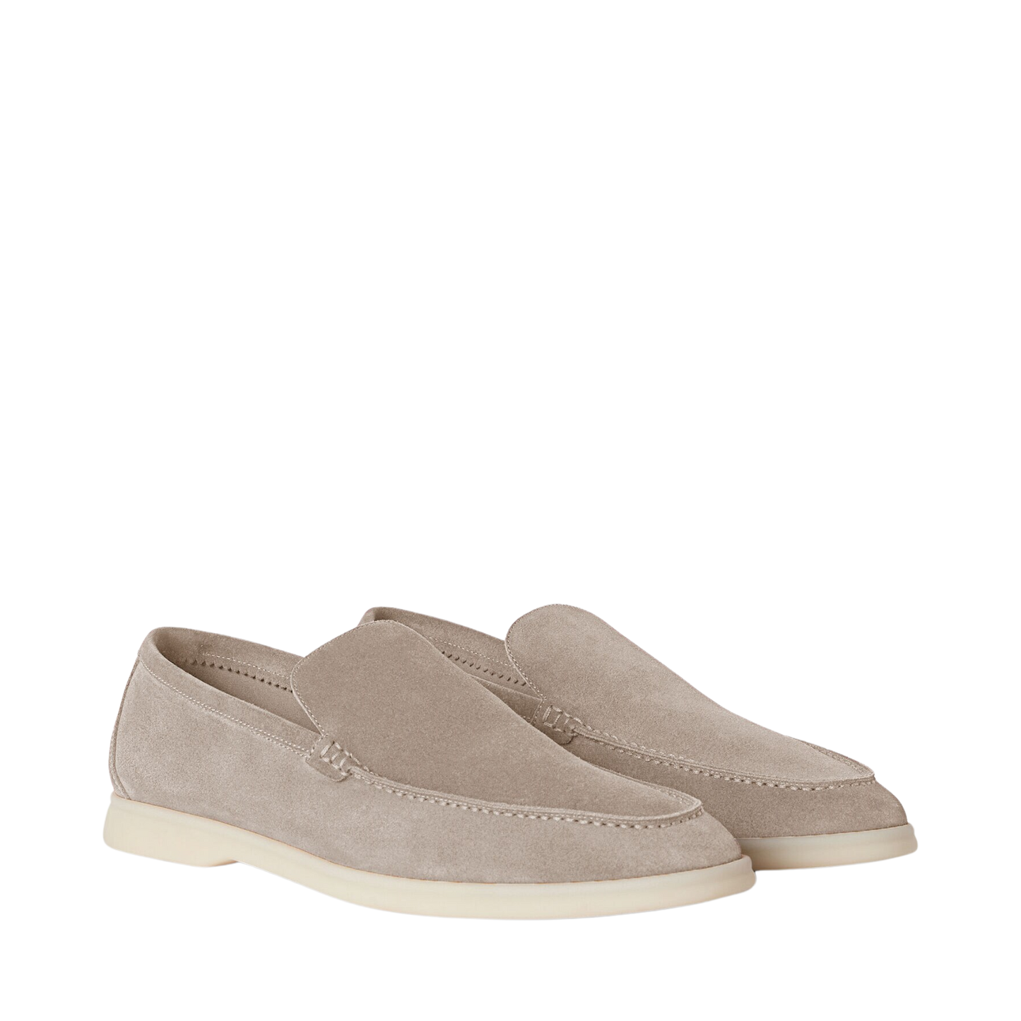 Loro Piana Summer Walk Loafer Suede Classic Beige