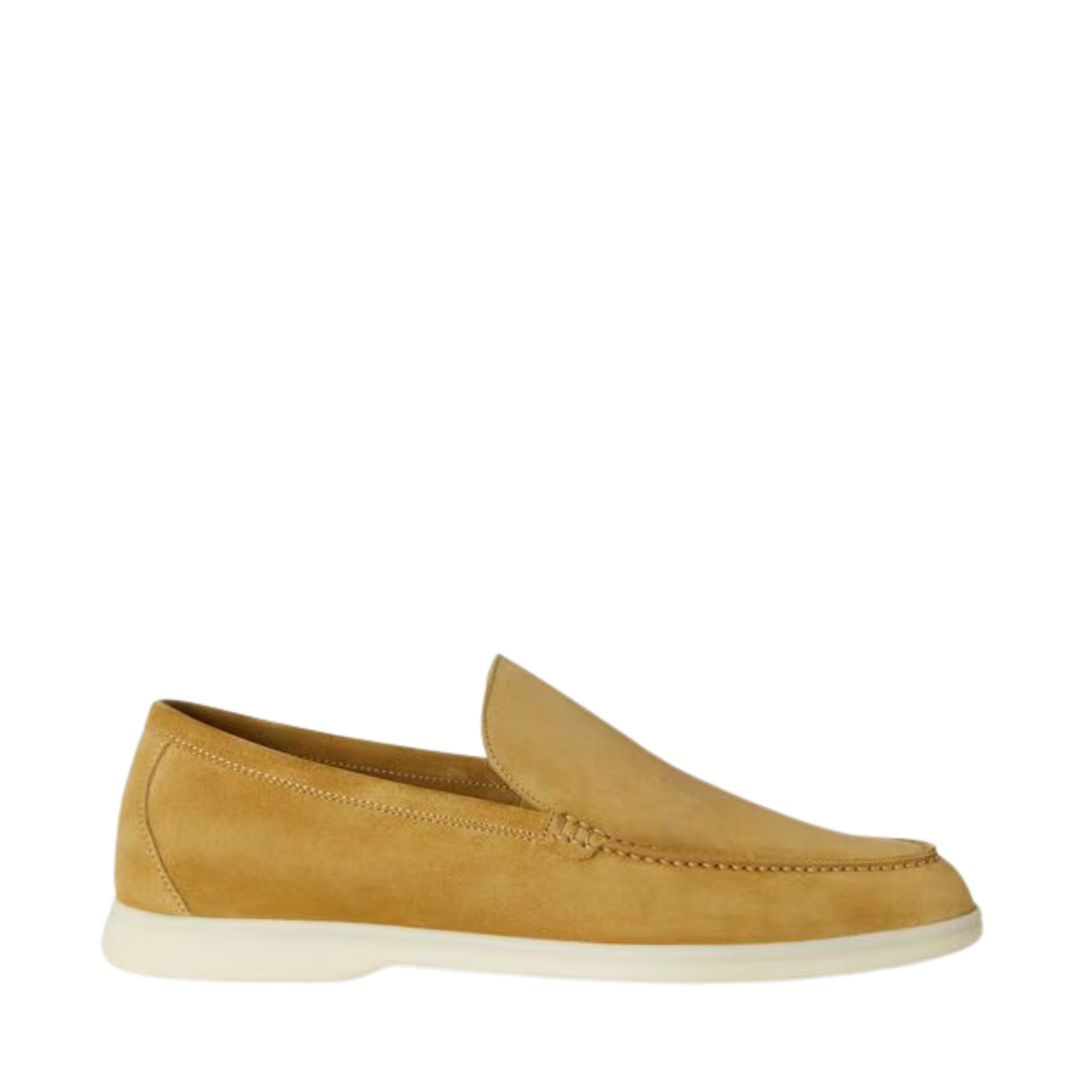 Loro Piana Summer Walk Loafer Suede Dijon Mustard Yellow