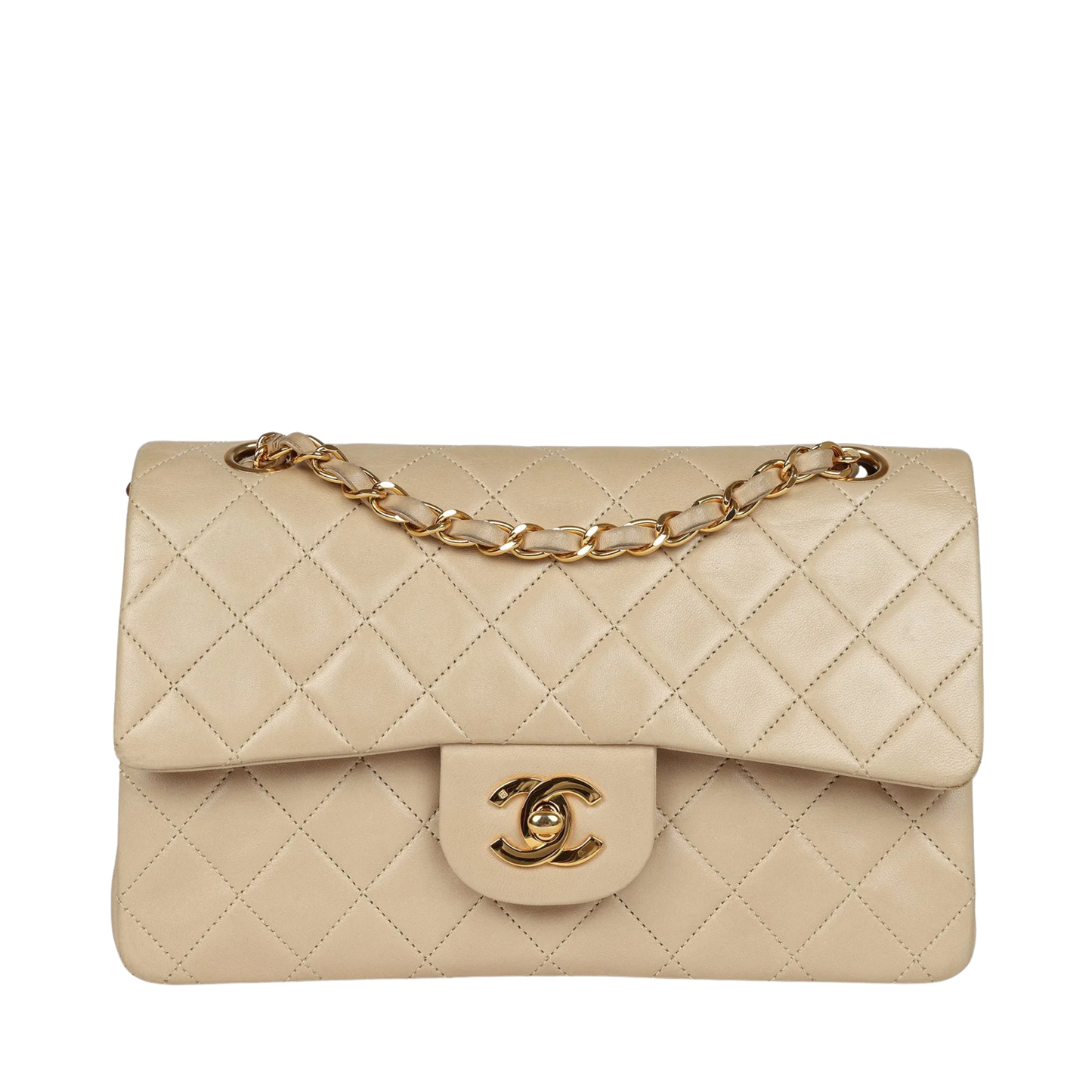 Chanel Bag Beige Gold Hardware