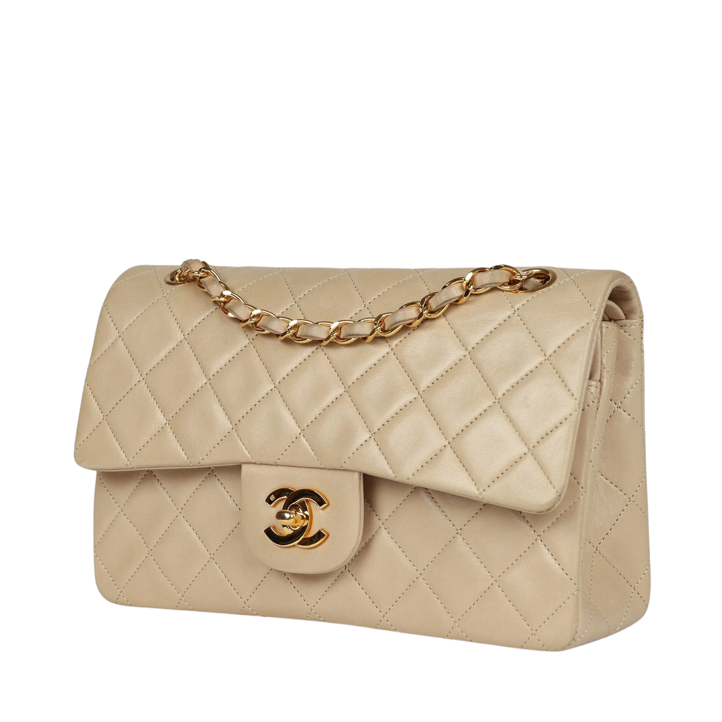 Chanel Bag Beige Gold Hardware