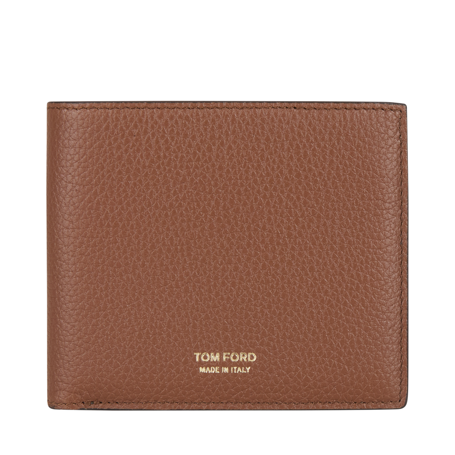 Tom Ford leather bi-fold wallet light brown