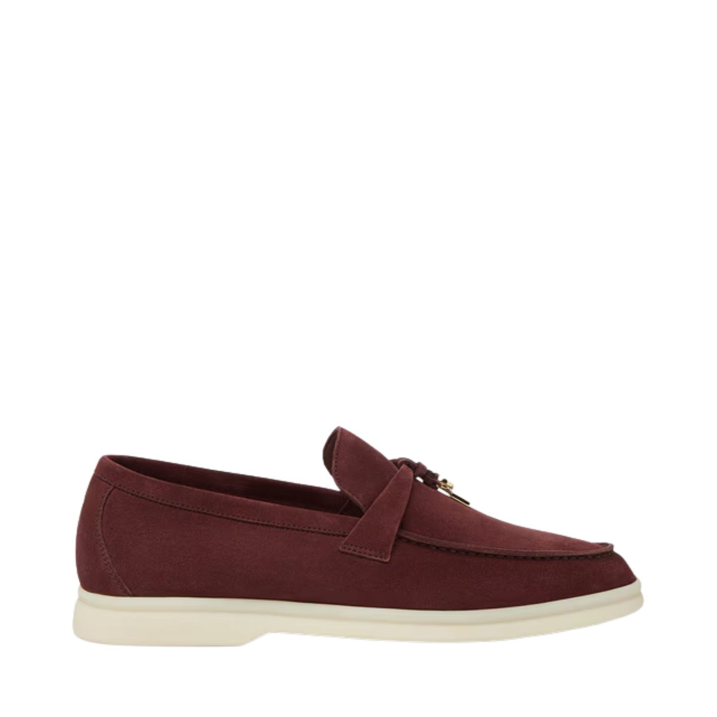 Loro Piana Summer Charms Walk Loafer Suede Oxblood (Q0B2)